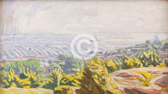 View from Bokul, Gudhjem, 1929. Creator: Niels Larsen Stevns.