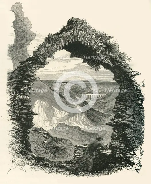 'View from Castle Dinas Bran', c1870.