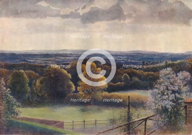 'View from Coneyhurst Hill, Ewehurst', 1911, (1914). Artist: James S Ogilvy.