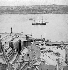 View from Dufferin Terrace, Quebec, Canada.Artist: Kilburn Brothers