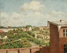 View from Düsseldorf, 1865. Creator: August Jernberg