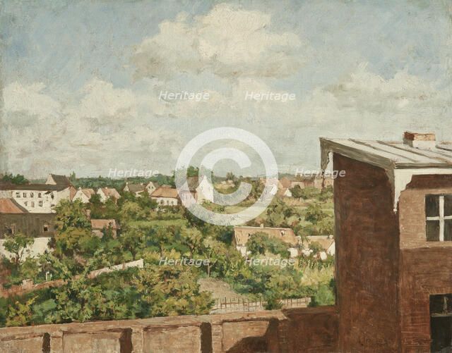 View from Düsseldorf, 1865. Creator: August Jernberg.