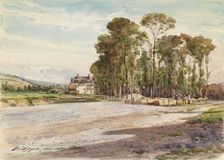 View from Dieppe: "Parc aux huitres", c1880s. Creator: Unknown