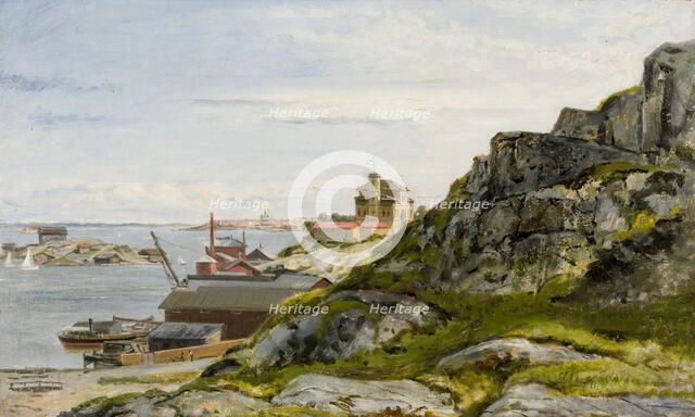 View from Eteläsatama to Suomenlinna, 1890-1899. Creator: Johan Knutson.