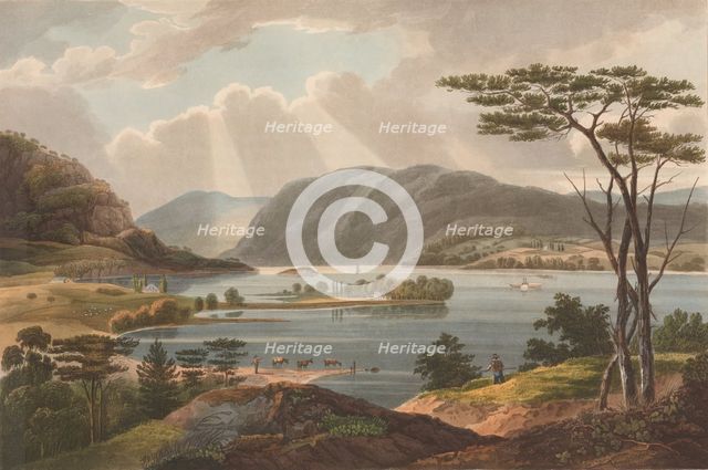 View from Fishkill Looking To West-Point (No. 15 of The Hudson River Portfolio), 1825. Creators: John Rubens Smith, John Hill.