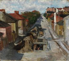 View from Fredrikinkatu, 1883. Creator: Akseli Gallen-Kallela