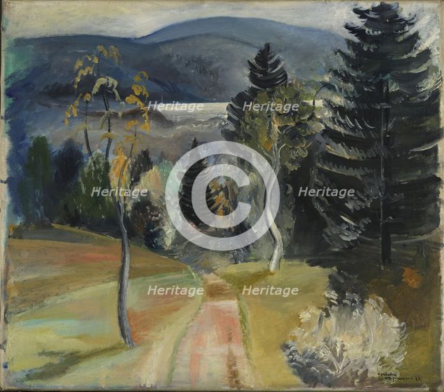 View from Hurdalen, 1923. Creator: Otto Emil Johansen.
