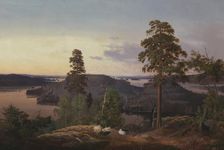 View from Haminalahti, 1853. Creator: Ferdinand von Wright