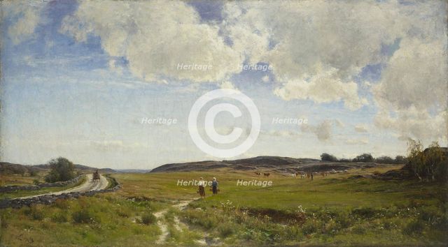 View from Hisingen near Gothenburg, 1876. Creator: Berndt Lindholm.