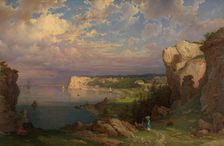 View from Hogklint towards Visby, 1869. Creator: Johan Kristian Berger