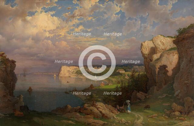 View from Hogklint towards Visby, 1869. Creator: Johan Kristian Berger.