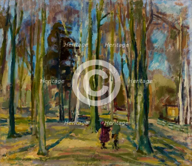 View from Kaivopuisto, 1919. Creator: Magnus Enckell.
