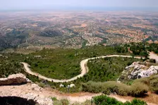 View from Kantara Castle, North Cyprus. Creator: Peter Thompson