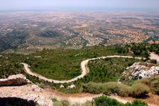 View from Kantara Castle, North Cyprus. Creator: Peter Thompson