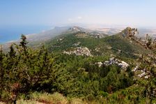View from Kantara Castle, North Cyprus. Creator: Peter Thompson