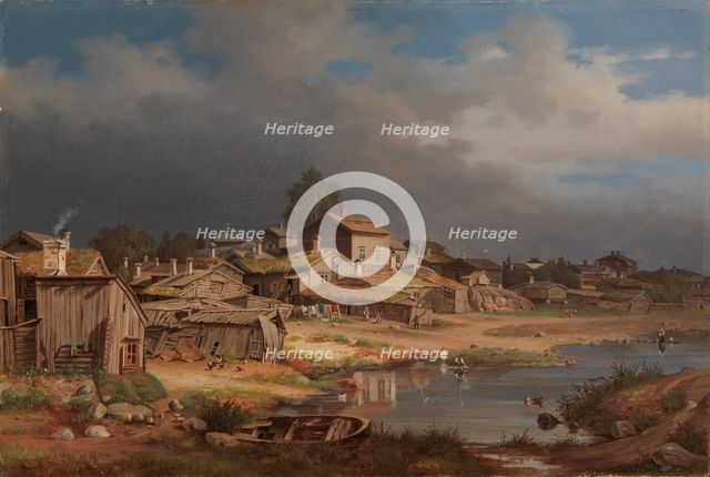 View from Katajanokka, 1868. Creator: Magnus von Wright.