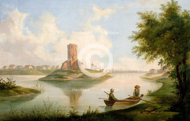 View from Kruszwica, 1847. Creator: Wladyslaw Guminski.
