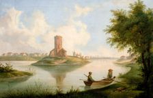 View from Kruszwica, 1847. Creator: Wladyslaw Guminski