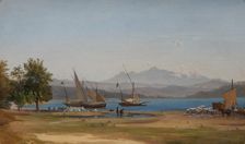 View from La Spezia, 1846. Creator: Joseph Magnus Stäck
