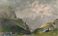 View from Langdale Pikes, Looking Towards Bowfell, Westmorland 1835. Artist: William Kelsall