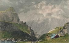 View from Langdale Pikes, Looking Towards Bowfell, Westmorland 1835. Artist: William Kelsall