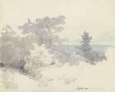 View from Langenhain over the plain, 1840. Creator: Carl Theodor Reiffenstein
