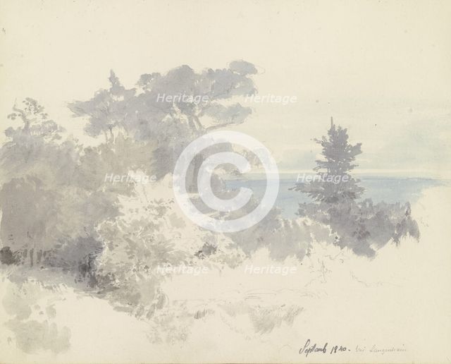 View from Langenhain over the plain, 1840. Creator: Carl Theodor Reiffenstein.