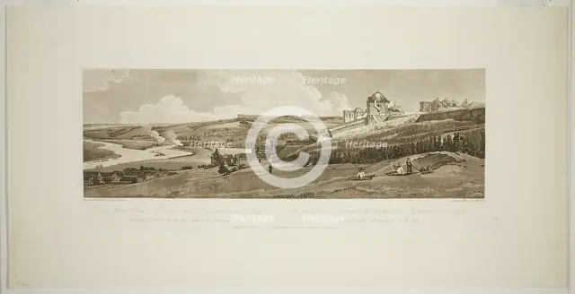 View from Palace Terrace at Saint Germain on Laye, from Twenty Views in Paris and its Environs, 1802 Creator: Thomas Girtin.