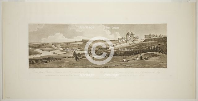 View from Palace Terrace at Saint Germain on Laye, from Twenty Views in Paris and its Environs, 1802 Creator: Thomas Girtin.