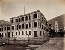 View from Pedder's Wharf, Hong Kong, 1873. Creator: William Pryor Floyd