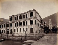 View from Pedder's Wharf, Hong Kong, 1873. Creator: William Pryor Floyd