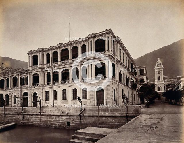 View from Pedder's Wharf, Hong Kong, 1873. Creator: William Pryor Floyd.