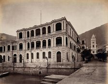 View from Pedder's Wharf, Hong Kong, 1873. Creator: William Pryor Floyd