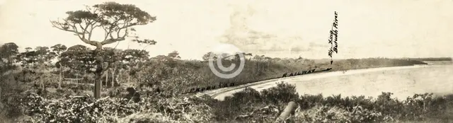 View from Ruins of Takoradi Fort looking Northward over Takoradi small bay and route..., 1920. Creator: Unknown.