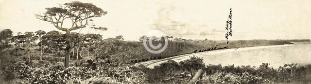 View from Ruins of Takoradi Fort looking Northward over Takoradi small bay and route..., 1920. Creator: Unknown.