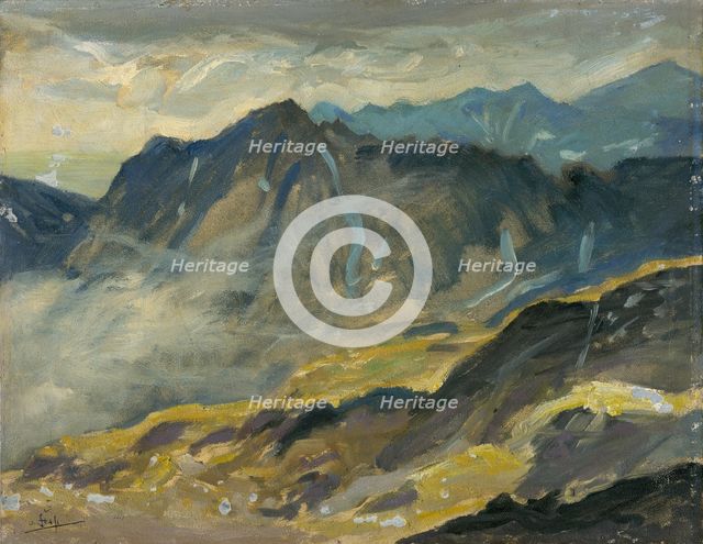 View from Rysy, 1920-1940. Creator: Otakar Stáfl.