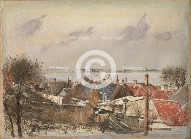 View from Roskilde towards the Fiord, 1915. Creator: Laurits Andersen Ring.