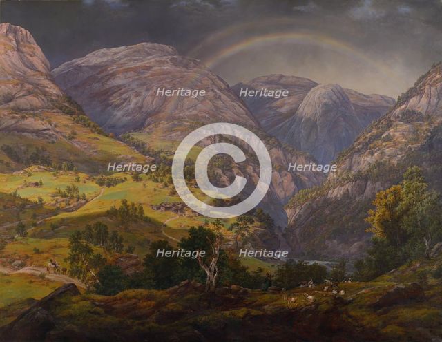View from Stalheim, 1842. Creator: Dahl, Johan Christian Clausen (1788-1857).