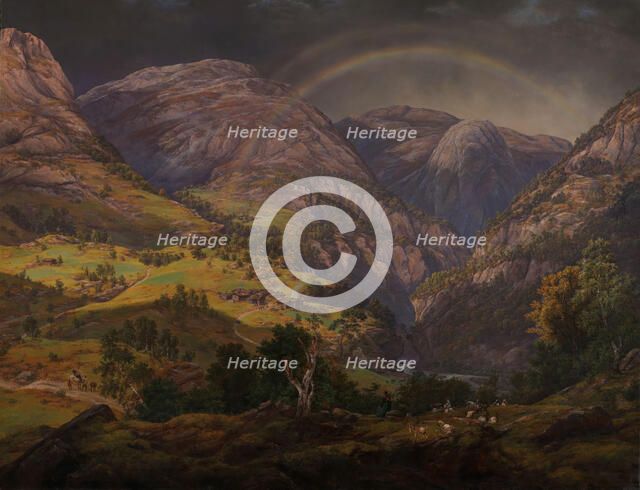 View from Stalheim, 1842. Creator: Johan Christian Dahl.