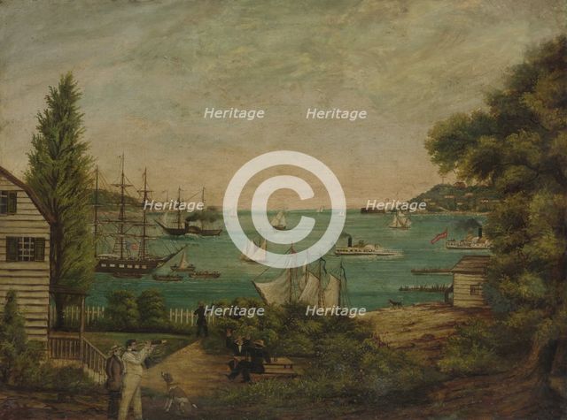 View from Staten Island, ca. 1855. Creator: Unknown.