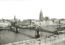 View from Sachsenhausen, Frankfurt, Germany, 1895. Creator: Francis Frith & Co