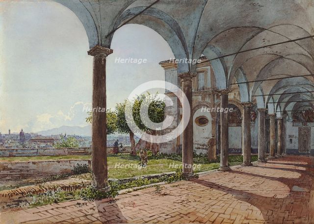 View from Sant'Onofrio on Rome, 1835. Artist: Alt, Rudolf von (1812-1905)