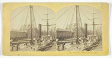 View from T Wharf, Boston, Mass, 1855/75. Creators: Kilburn Brothers, BW Kilburn