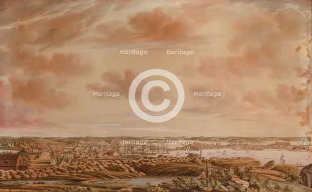 View from Tähtitorninmäki to the north, 1816. Creator: Erik Wilhelm the Younger.