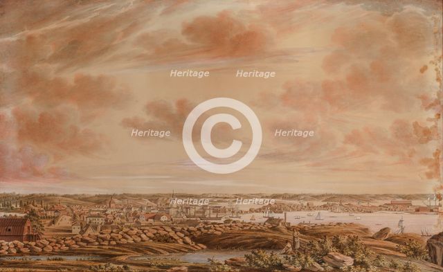 View from Tähtitorninmäki to the north, 1816. Creator: Erik Wilhelm the Younger.