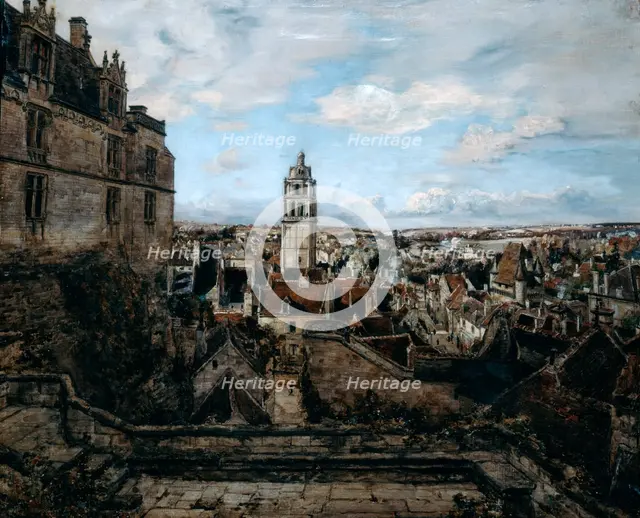 'View from the Terrace of the Castle Loches', 1884. Artist: Emmanuel Lansyer
