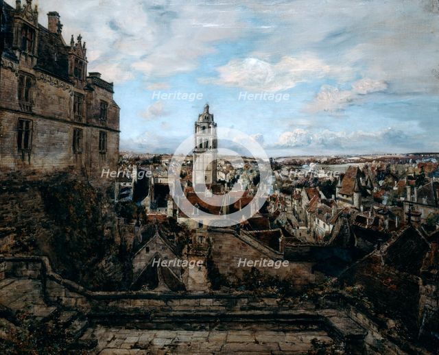 'View from the Terrace of the Castle Loches', 1884. Artist: Emmanuel Lansyer