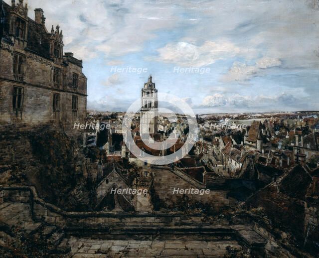 'View from the Terrace of the Castle Loches', 1884. Artist: Emmanuel Lansyer