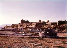 View from the Theatre, Pergamon, Turkey, c1955. Creator: Arthur Charles Kirby Ware