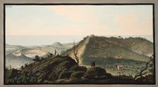 View from the top of Monte Gauro or Barbaro into its crater, 1776